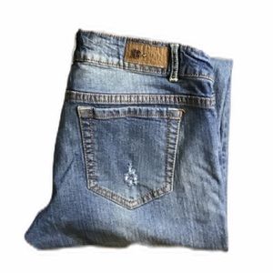 Royal Blue Distressed Jeans 15 x 35